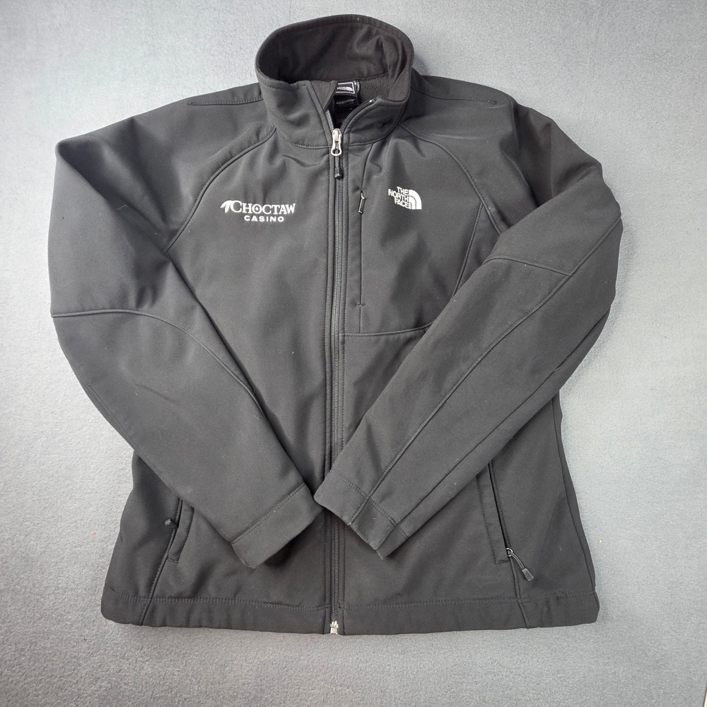The North Face Womens Apex Bionic Softshell Jacket Black Choctaw Casino Large